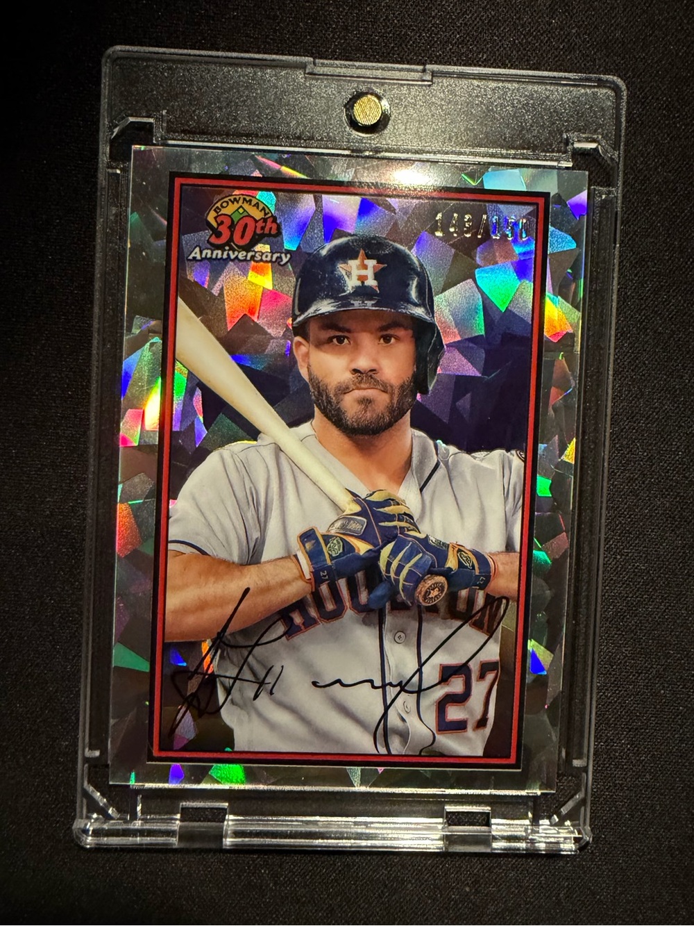 2019 Bowman Jose Altuve Atomic Refractor /150 30th Anniversary